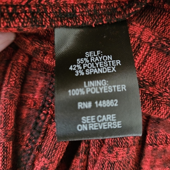 Torrid mini brushed soft red tiered skater dress Size 5X - Picture 5 of 16